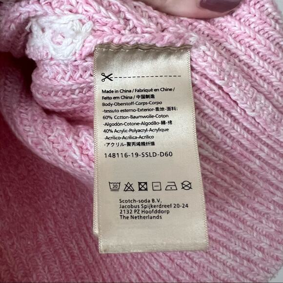 Scotch & Soda Chunky Pink Marled Pullover Sweater - Picture 8 of 8